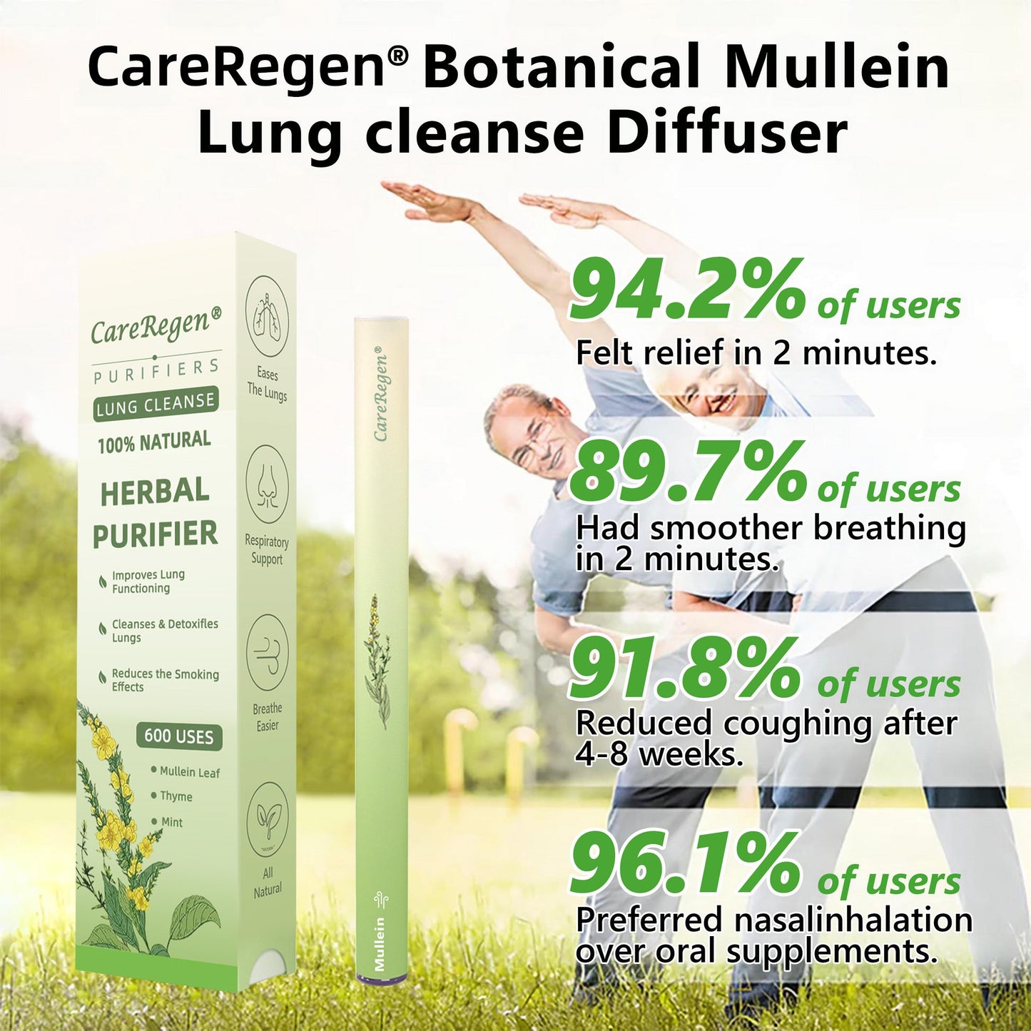 Made and Shipped from UK✅🐳 CareRegen® 𝐁𝐨𝐭𝐚𝐧𝐢𝐜𝐚𝐥 𝐌𝐮𝐥𝐥𝐞𝐢𝐧 𝐋𝐮𝐧𝐠 𝐂𝐥𝐞𝐚𝐧𝐬𝐞 𝐃𝐢𝐟𝐟𝐮𝐬𝐞𝐫🔥(🫁Cough, Pharyngitis, shortness of breath, sputum, stuffy nose, bronchitis, bronchitis, allergy symptoms, lung discomfort)