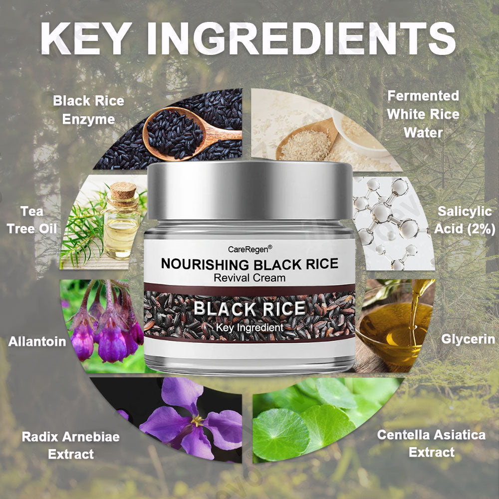 𝐂𝐚𝐫𝐞𝐑𝐞𝐠𝐞𝐧® N𝐨u𝐫i𝐬h𝐢n𝐠 𝐁l𝐚c𝐤 𝐑i𝐜e R𝐞v𝐢v𝐚l C𝐫e𝐚m🥬 | 𝐄f𝐟e𝐜t𝐢v𝐞 𝐨n p𝐬o𝐫i𝐚s𝐢s, 𝐞c𝐳e𝐦a, 𝐩u𝐫p𝐮r𝐚, s𝐮n𝐬p𝐨t𝐬, t𝐚g𝐬, w𝐚r𝐭s & b𝐞y𝐨n𝐝