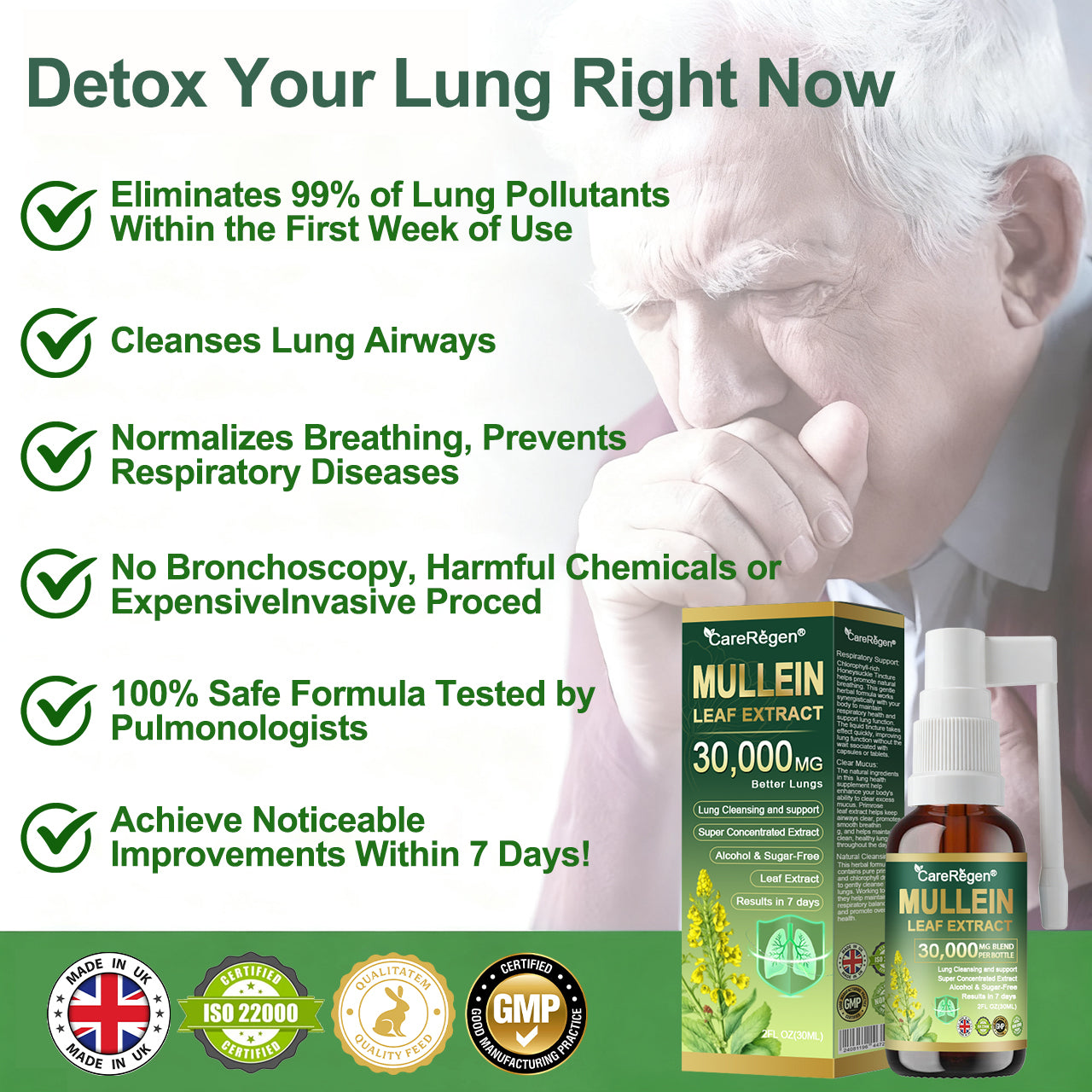 𝗢𝗳𝗳𝗶𝗰𝗶𝗮𝗹 | C𝐚r𝐞R𝐞g𝐞n® 𝐎r𝐠a𝐧i𝐜 𝐋u𝐧g C𝐥e𝐚n𝐬i𝐧g M𝐮l𝐥e𝐢n L𝐞a𝐟 𝐄x𝐭r𝐚c𝐭 𝐒p𝐫a𝐲 🌾🥬 𝐂𝐥𝐢𝐧𝐢𝐜𝐚𝐥𝐥𝐲 𝐩𝐫𝐨𝐯𝐞𝐧, 𝐡𝐢𝐠𝐡𝐥𝐲 𝐜𝐨𝐧𝐜𝐞𝐧𝐭𝐫𝐚𝐭𝐞𝐝 𝐟𝐨𝐫𝐦𝐮𝐥𝐚 𝐭𝐡𝐚𝐭 𝐫𝐞𝐥𝐢𝐞𝐯𝐞𝐬 𝐜𝐨𝐮𝐠𝐡, 𝐩𝐡𝐥𝐞𝐠𝐦, 𝐚𝐬𝐭𝐡𝐦𝐚 & 𝐂𝐎𝐏𝐃 — 𝐛𝐫𝐞𝐚𝐭𝐡𝐞 𝐞𝐚𝐬𝐢𝐞𝐫, 𝐟𝐚𝐬𝐭𝐞𝐫.