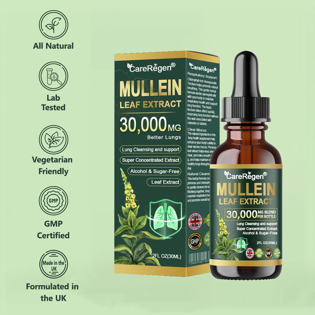 𝗢𝗳𝗳𝗶𝗰𝗶𝗮𝗹 | 𝗖𝗮𝗿𝗲𝗥𝗲𝗴𝗲𝗻® 𝗢𝗿𝗴𝗮𝗻𝗶𝗰 𝗟𝘂𝗻𝗴 𝗖𝗹𝗲𝗮𝗻𝘀𝗶𝗻𝗴 𝗠𝘂𝗹𝗹𝗲𝗶𝗻 𝗟𝗲𝗮𝗳 𝗘𝘅𝘁𝗿𝗮𝗰𝘁 𝗗𝗿𝗼𝗽𝘀 🌾🌻𝐂𝐥𝐢𝐧𝐢𝐜𝐚𝐥𝐥𝐲 𝐩𝐫𝐨𝐯𝐞𝐧, 𝐡𝐢𝐠𝐡𝐥𝐲 𝐜𝐨𝐧𝐜𝐞𝐧𝐭𝐫𝐚𝐭𝐞𝐝 𝐟𝐨𝐫𝐦𝐮𝐥𝐚 𝐭𝐡𝐚𝐭 𝐫𝐞𝐥𝐢𝐞𝐯𝐞𝐬 𝐜𝐨𝐮𝐠𝐡, 𝐩𝐡𝐥𝐞𝐠𝐦, 𝐚𝐬𝐭𝐡𝐦𝐚 & 𝐂𝐎𝐏𝐃 — 𝐛𝐫𝐞𝐚𝐭𝐡𝐞 𝐞𝐚𝐬𝐢𝐞𝐫, 𝐟𝐚𝐬𝐭𝐞𝐫.