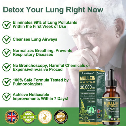 𝗢𝗳𝗳𝗶𝗰𝗶𝗮𝗹 | 𝗖𝗮𝗿𝗲𝗥𝗲𝗴𝗲𝗻® 𝗢𝗿𝗴𝗮𝗻𝗶𝗰 𝗟𝘂𝗻𝗴 𝗖𝗹𝗲𝗮𝗻𝘀𝗶𝗻𝗴 𝗠𝘂𝗹𝗹𝗲𝗶𝗻 𝗟𝗲𝗮𝗳 𝗘𝘅𝘁𝗿𝗮𝗰𝘁 𝗗𝗿𝗼𝗽𝘀 🌾🌻𝐂𝐥𝐢𝐧𝐢𝐜𝐚𝐥𝐥𝐲 𝐩𝐫𝐨𝐯𝐞𝐧, 𝐡𝐢𝐠𝐡𝐥𝐲 𝐜𝐨𝐧𝐜𝐞𝐧𝐭𝐫𝐚𝐭𝐞𝐝 𝐟𝐨𝐫𝐦𝐮𝐥𝐚 𝐭𝐡𝐚𝐭 𝐫𝐞𝐥𝐢𝐞𝐯𝐞𝐬 𝐜𝐨𝐮𝐠𝐡, 𝐩𝐡𝐥𝐞𝐠𝐦, 𝐚𝐬𝐭𝐡𝐦𝐚 & 𝐂𝐎𝐏𝐃 — 𝐛𝐫𝐞𝐚𝐭𝐡𝐞 𝐞𝐚𝐬𝐢𝐞𝐫, 𝐟𝐚𝐬𝐭𝐞𝐫.