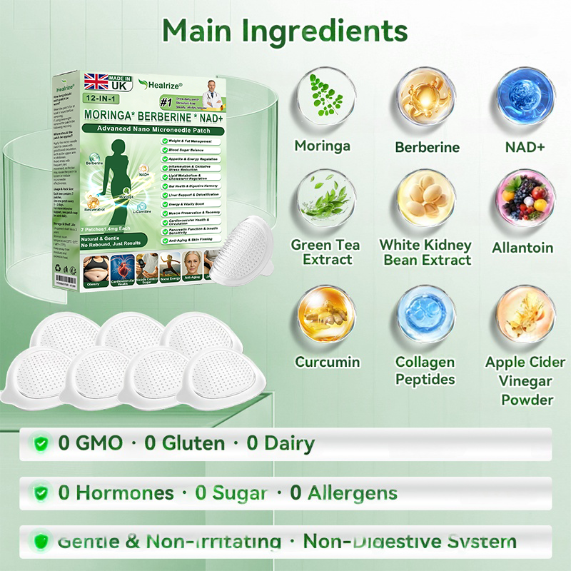 𝑶𝒇𝒇𝒊𝒄𝒊𝒂𝒍 𝑺𝒕𝒐𝒓𝒆 | 👩‍⚕️ H𝐞a𝐥r𝐢z𝐞® 1𝟐-𝐈N-1 M𝐨r𝐢n𝐠a * B𝐞r𝐛e𝐫i𝐧e * N𝐀D+ 𝐀d𝐯a𝐧c𝐞d N𝐚n𝐨 𝐌i𝐜r𝐨n𝐞e𝐝l𝐞 𝐏a𝐭c𝐡 (𝐎𝐧𝐜𝐞 𝐃𝐚𝐢𝐥𝐲, 𝐯𝐢𝐬𝐢𝐛𝐥𝐞 𝐜𝐡𝐚𝐧𝐠𝐞𝐬 𝐢𝐧 𝟕 𝐝𝐚𝐲𝐬）💫 F𝐨r 𝐎𝐛𝐞𝐬𝐢𝐭𝐲, 𝐋o𝐨s𝐞 𝐒k𝐢n, 𝐃𝐢𝐚𝐛𝐞𝐭𝐞𝐬, 𝐒𝐥𝐞𝐞𝐩 𝐀𝐩𝐧𝐞𝐚, 𝐀𝐧𝐝 𝐉𝐨𝐢𝐧𝐭 𝐈𝐬𝐬𝐮𝐞𝐬 , 𝐉𝐨𝐢𝐧𝐭 𝐈𝐬𝐬𝐮𝐞𝐬 𝐀𝐧𝐝 m𝐨r𝐞💫