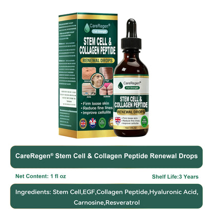 Officially Authorised Exclusive Edition|CareRegen® Stem Cell & Collagen Peptide Renewal Drops (Lift & Firm Sagging Skin & Reduce Wrinkle Formation)💎💎