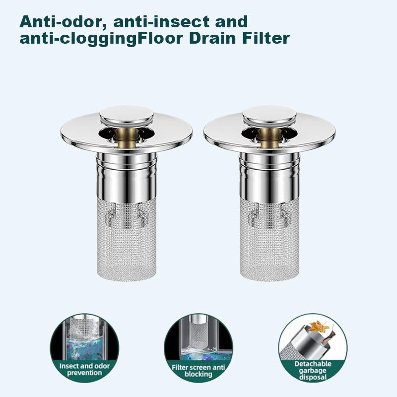 Last Day Promotion 49% OFF🔥🐳Pop Up Sink Drain Strainer----Removes odors and prevents blockages